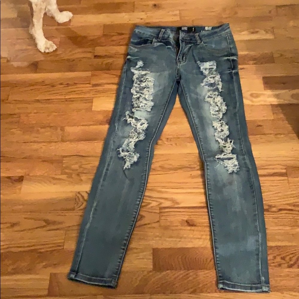 Blue Ripped Jeans